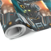 Robot 3 glanzend inpakpapier (Rol Hoek)