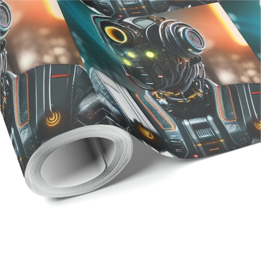 Robot 3 glanzend inpakpapier (Rol Hoek)