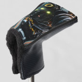 Robot 3 golfclub putter hoofddekking golfheadcover (3/4 voorkant)
