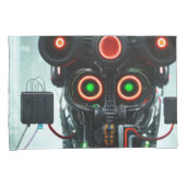 Robot 3 grijs standaard kussenslopen paar (Voorkant-Rechts)