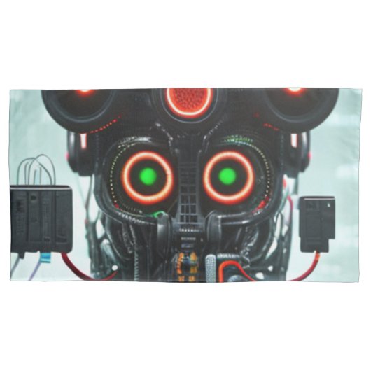 Robot 3 King kussensloop 2-zijdig (Voorkant)