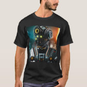 Robot 3 mannen zwart T-shirt (Voorkant)