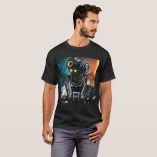 Robot 3 mannen zwart T-shirt