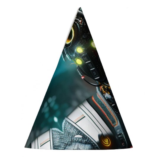 Robot 3 party petten feesthoedjes (Links)