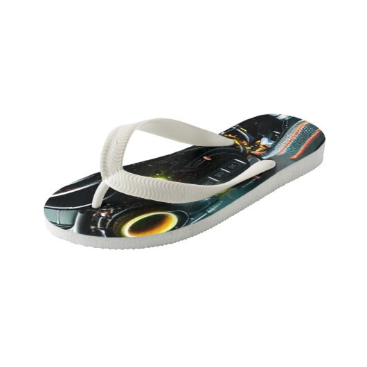 Robot 3 peuter teenslippers (Schuin)