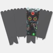 Robot 3 popcornboxen bedankdoosjes (Ongevouwen)