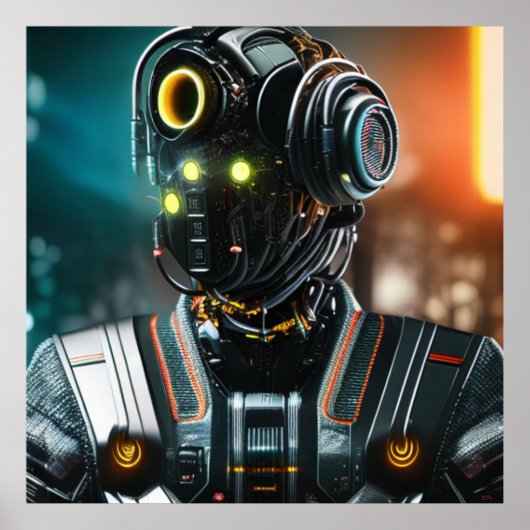 Robot 3-poster poster (Voorkant)