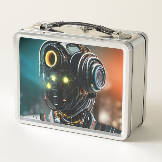 Robot 3 roestvrij lunchbox (Achterkant)