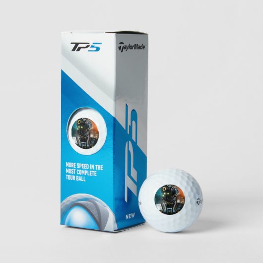 Robot 3 Taylor Made TP5 golfballen 3 pk (Verpakking)