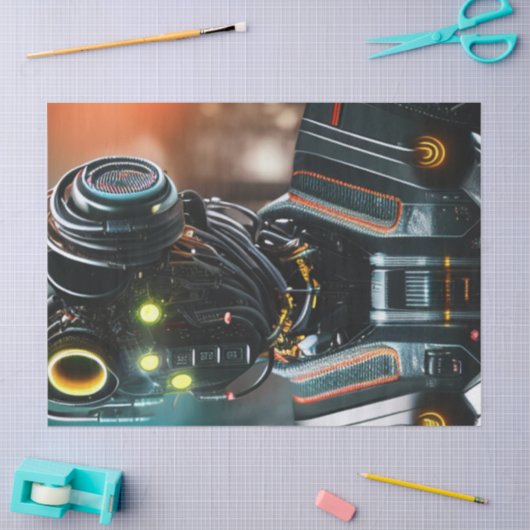 Robot 3 tissuepapier (Craft)