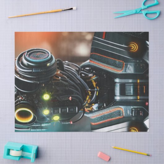 Robot 3 tissuepapier (Craft)