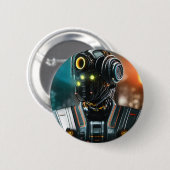 Robot 3-toets ronde button 5,7 cm (Voorkant /achterkant)