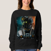 Robot 3 vrouwen zwart sweatshirt (Voorkant)