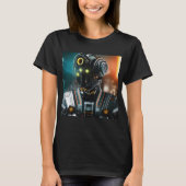 Robot 3 vrouwen zwart T-shirt (Voorkant)