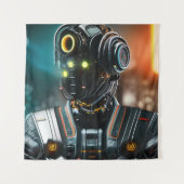 Robot 3 wandtapijt wandkleed (Voorkant)