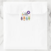 Robot 3rd Birthday T shirten en cadeaus Ronde Sticker (Tas)
