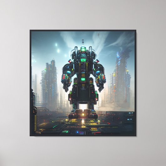 Robot 4 canvas print (Voorkant)