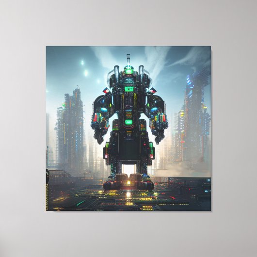 Robot 4 canvasafdruk canvas afdruk (Voorkant)