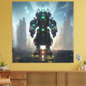 Robot 4 canvasafdruk canvas afdruk (Insitu (Woonkamer))