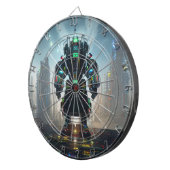 Robot 4 dartboard dartbord (Voorkant Rechts)