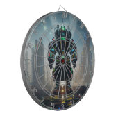 Robot 4 dartboard dartbord (Voorkant Links)