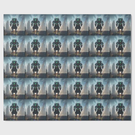 Robot 4 glanzend inpakpapier (Vlak)