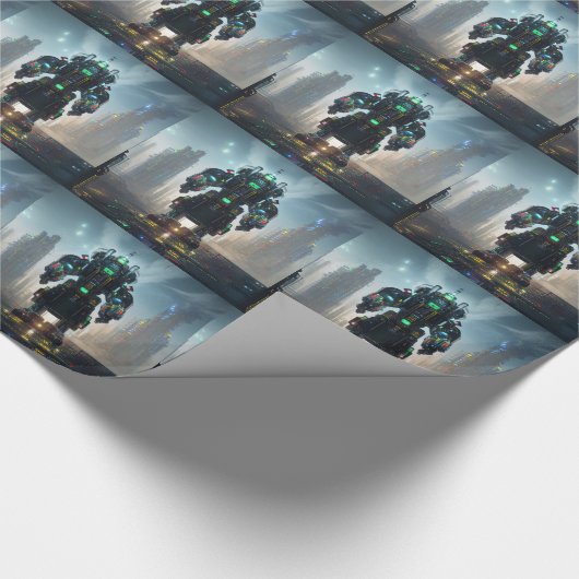 Robot 4 glanzend inpakpapier (Hoek)