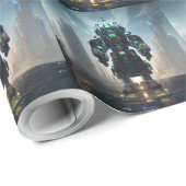 Robot 4 glanzend inpakpapier (Rol Hoek)