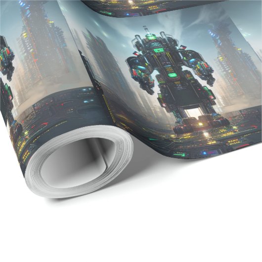 Robot 4 glanzend inpakpapier (Rol Hoek)