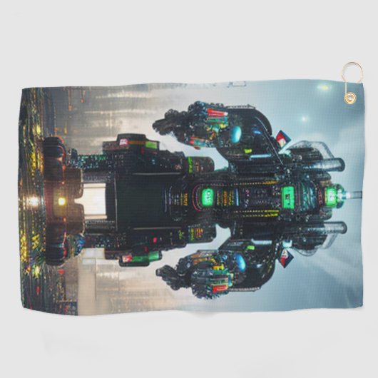 Robot 4 golfhanddoek (Horizontaal)