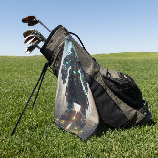 Robot 4 golfhanddoek (Groen)
