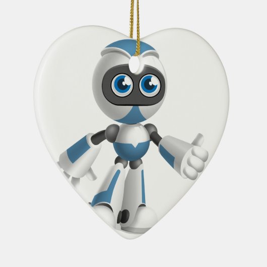 "Robot 4" Keramisch Ornament (Rechts)