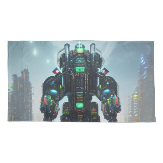 Robot 4 King kussenslopen 2-zijdig paar (Achterkant-Links)