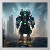 Robot 4-matte poster (Voorkant)