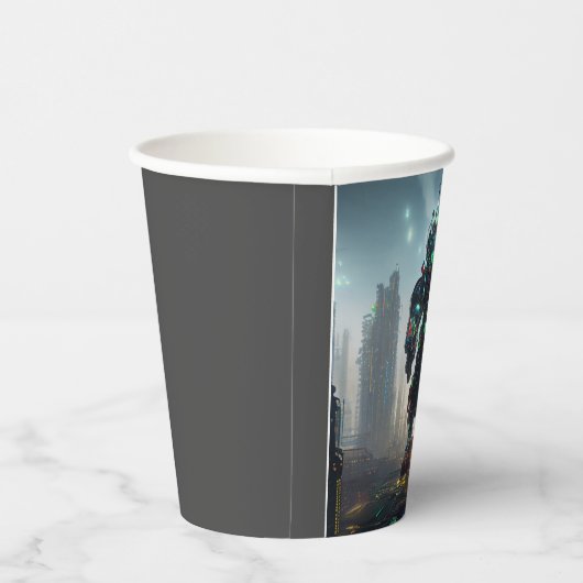 Robot 4 papieren bekers (Rechts)