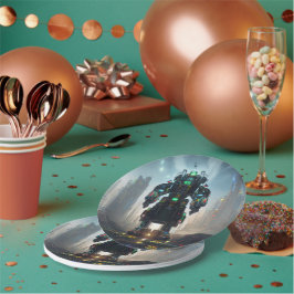 Robot 4 papieren borden papieren bordje