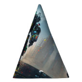 Robot 4 party petten feesthoedjes (Rechts)