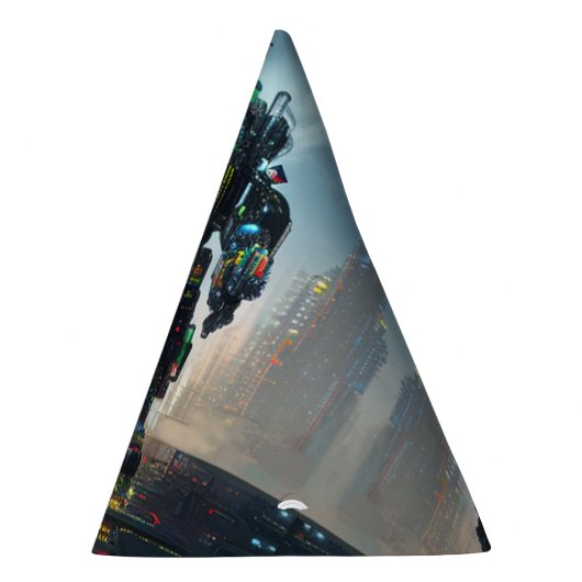 Robot 4 party petten feesthoedjes (Rechts)