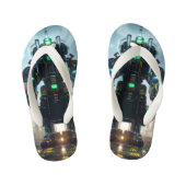 Robot 4 peuter teenslippers (Voetbed)