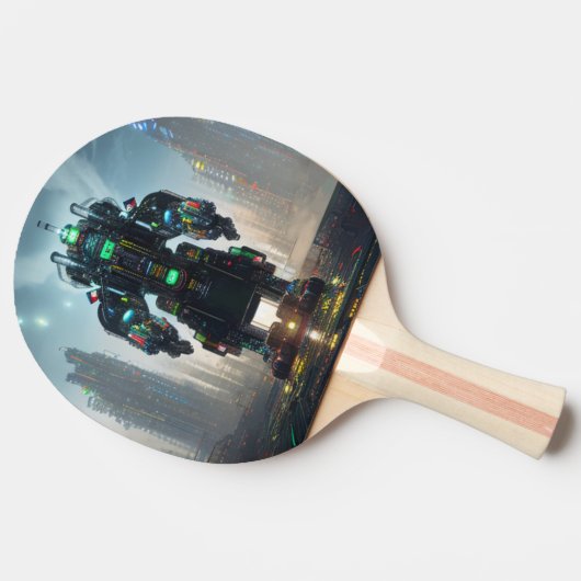 Robot 4 pingpongpeddel tafeltennisbatje (Zijkant)