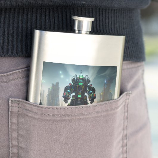 Robot 4 roestvrij stalen kolf flacon (Voorbeeld)