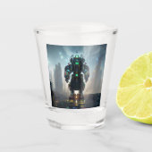 Robot 4 shot glas (Voorkant)