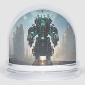 Robot 4 snow globe sneeuwbol (Voorkant)
