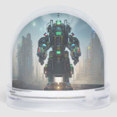 Robot 4 snow globe sneeuwbol (Achterkant)