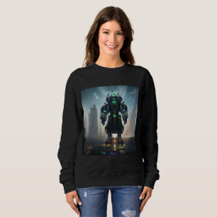 Robot 4 vrouwen zwart sweatshirt