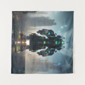 Robot 4 wandtapijt wandkleed (Voorkant (horizontaal))