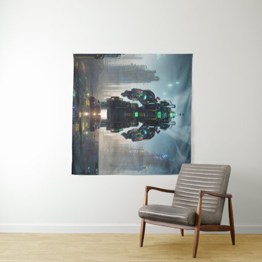 Robot 4 wandtapijt wandkleed (In Situ (horizontaal))