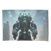 Robot 4 witte standaard kussensloop (Voorkant)