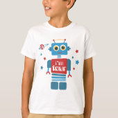 Robot 4e verjaardag t-shirt (Voorkant)