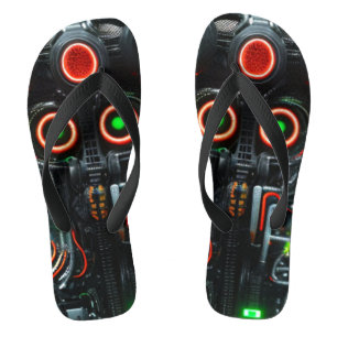 Robot 5 brede teenslippers